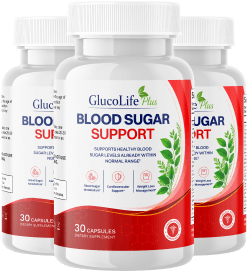 GlucoLife+ Blood Sugar Support – 3 bottles